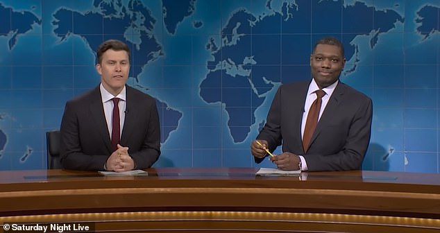 Michael Che and Colin Jost made fun of Diddy during their Weekend Update segment of Saturday Night Live