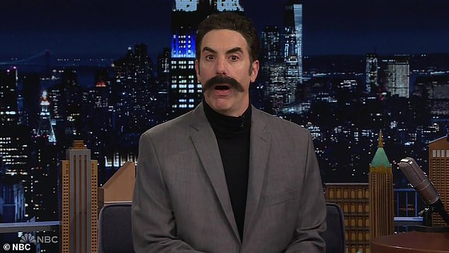 Sacha Baron Cohen, 53, brought back his alter egos Borat and Ali G during an appearance on The Tonight Show Starring Jimmy Fallon on Thursday