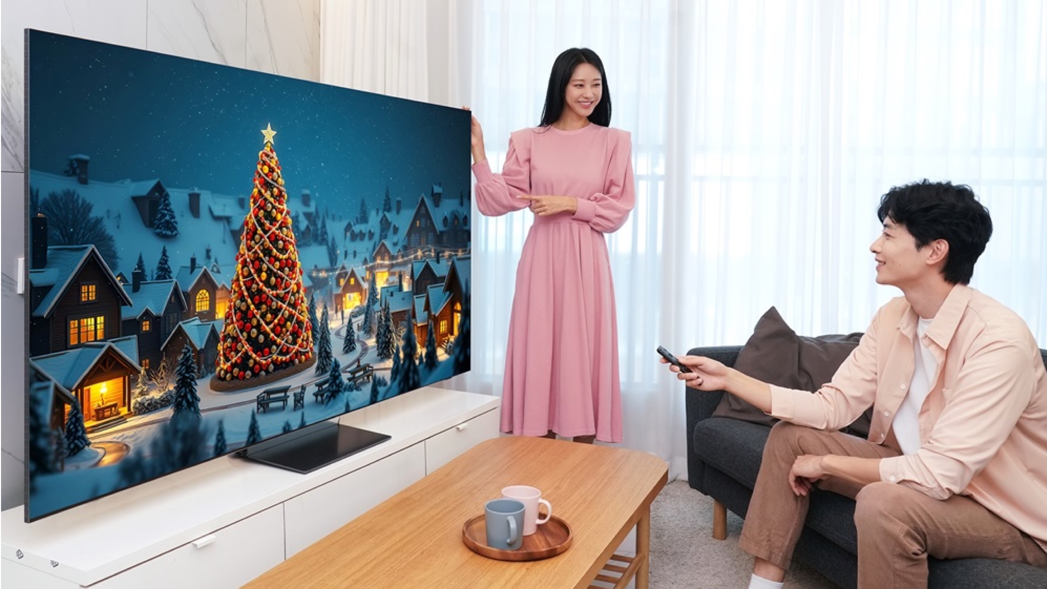 Samsung's latest TVs will receive AI backgrounds for their Ambient mode in a free update