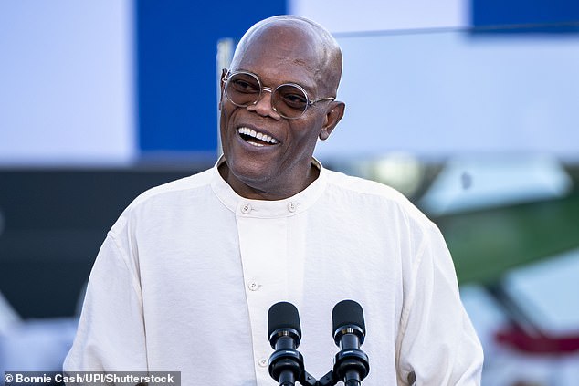 Actor Samuel L. Jackson revealed at a rally in Clarkston, Georgia for Kamala Harris that he and the vice president share the same favorite curse word