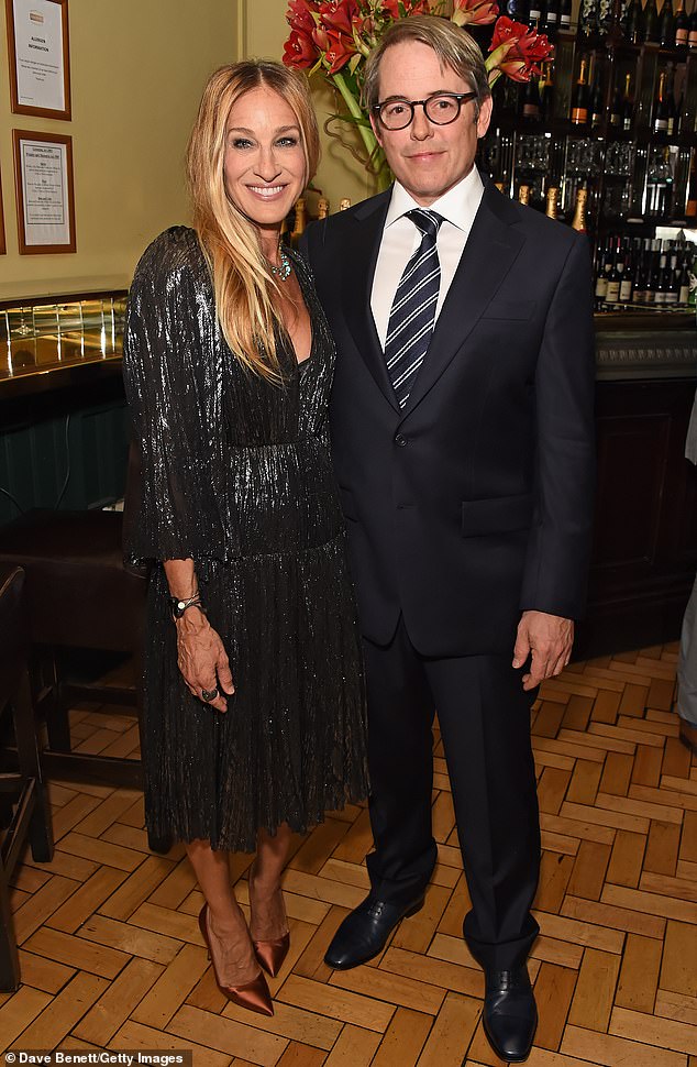 Sarah Jessica Parker's husband Matthew Broderick has spoken out about the 'embarrassing' Sex And The City role he turned down; the couple is pictured in 2019