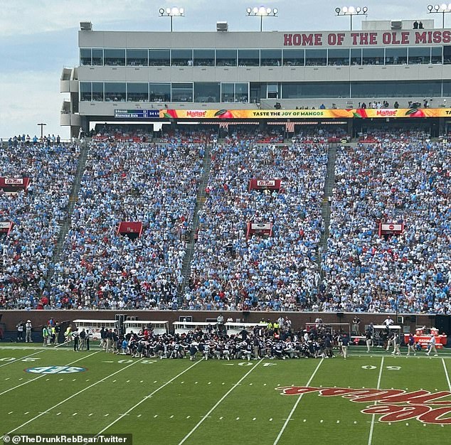 The Ole Miss-Oklahoma game had to be postponed Saturday after a medical emergency