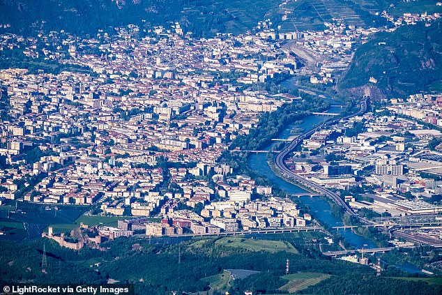 The girl, aged 14, was reportedly raped by a 40-year-old Pakistani man in the Casanova neighborhood of the northern Italian city of Bolzano shortly before 8pm on October 25 (photo from above).