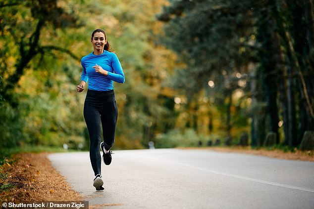 The new drug produces the same health benefits as running 10km at high speed (stock)