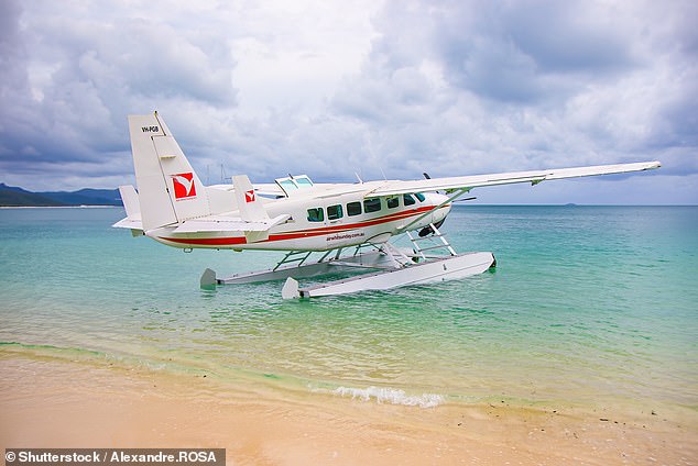 The plane was traveling over the world famous Whitehaven Beach when the plane entered the water sometime between 8:30 and 9:00 am on Saturday (photo: stock image)