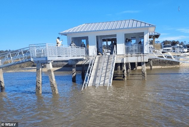 Seven people died after part of a ferry port collapsed on Georgia's Sapelo Island (photo before the collapse)