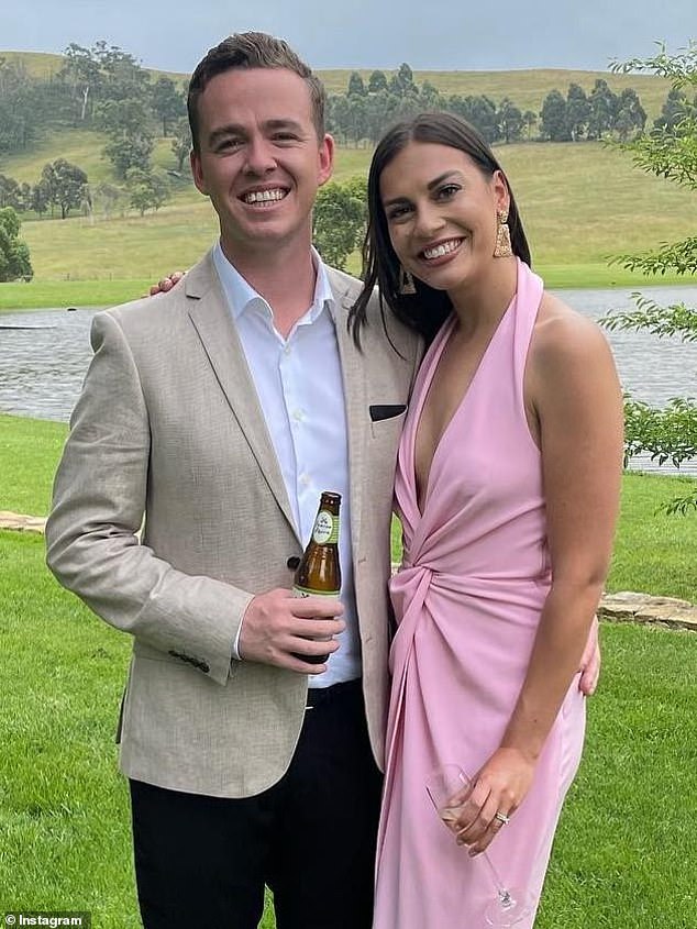 7News sportscaster Josh Money (left) has 'switched channels' in his search for love after splitting from ex-wife Tiffany Warne (right)