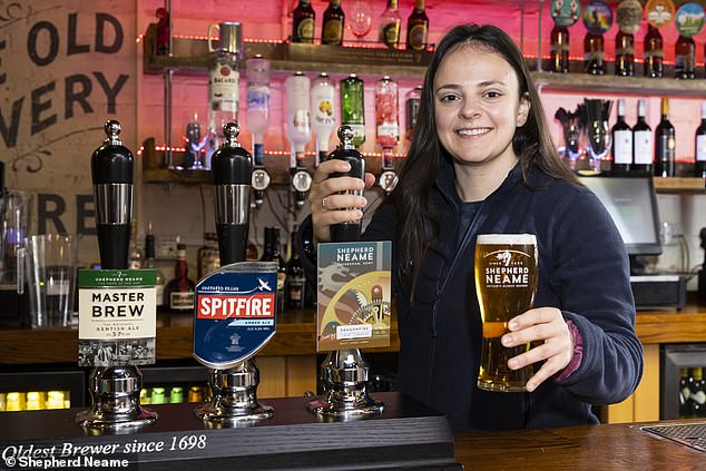 Cheers to that: Shepherd Neame revealed that sales rose 3.6 percent to £172.3 million in the 53 weeks ending June 29, following a strong recovery at its London sites