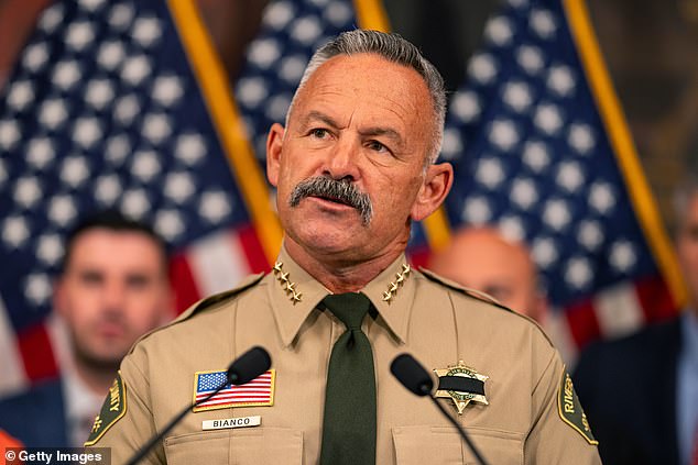 Riverside County Sheriff Chad Bianco told DailyMail.com that there were several 