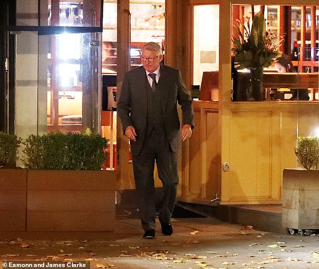 Sir Alex Ferguson was photographed leaving Cibo restaurant in Hale, near Manchester, after being brutally banned by Sir Jim Ratcliffe at Man United's global ambassador