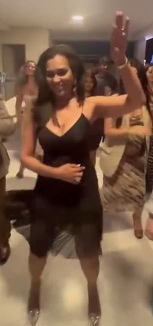 You can see the former Miss World showing off her best moves