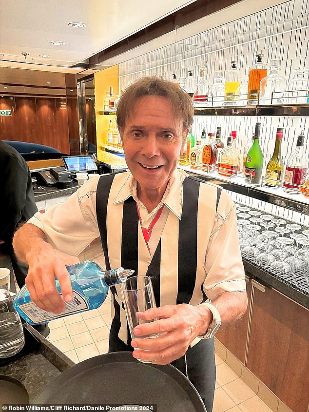 Sir Cliff Richard celebrated his 84th birthday on Monday by sharing photos from his 2025 calendar ahead of a UK tour