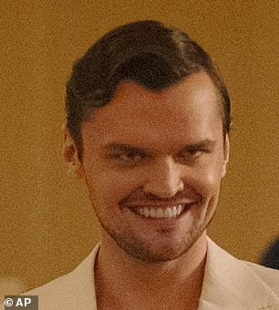 It's Jack Nicholson's son Ray! Ray shocked fans with a creepy grin in the new film, which was virtually identical to the Oscar winner's maniacal smile as Jack Torrance in the 1980 Stanley Kubrick classic, The Shining