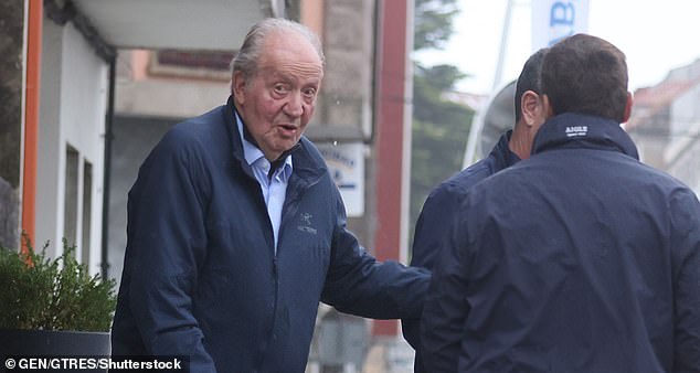 King Juan Carlos, now 86, (pictured) was blackmailed by his former mistress