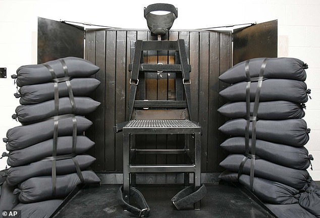 In photo: Firing squad chair at Utah State Prison - The firing squad can be used in South Carolina, allowed by a 2021 law