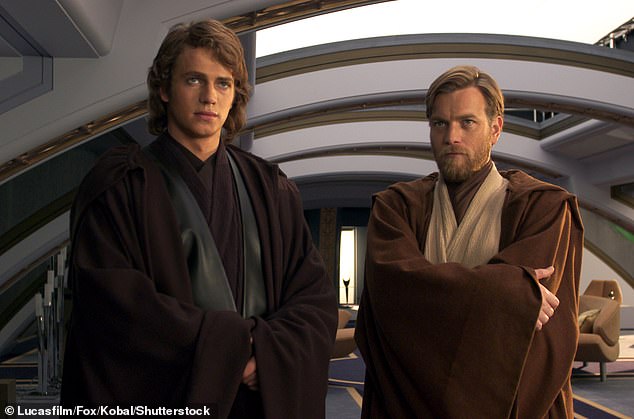 Little is known about the character other than that she served alongside Skywalker (played by Hayden Christensen, left) and his mentor, Obi-Wan Kenobi (played by Ewan McGregor, right).