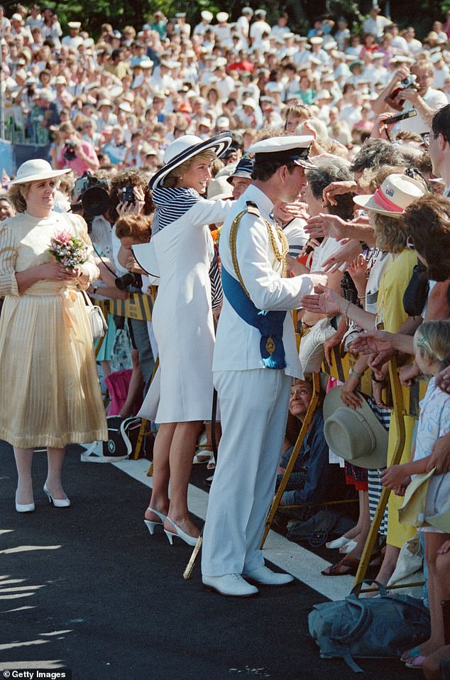 Princess Diana and the then Prince Charles are seen again in Sydney in 1988