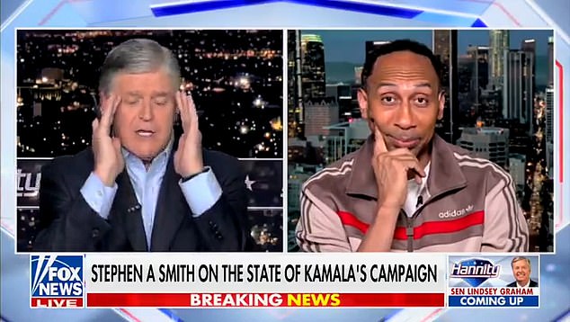 Smith was on 'Hannity' to discuss Kamala Harris' campaign, but took a shot at Trump