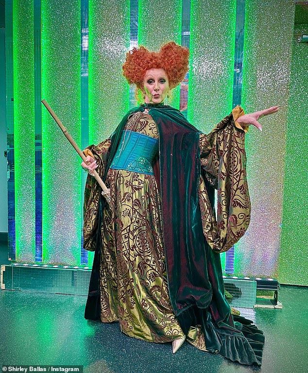 The main judge looked unrecognizable as she transformed into Hocus Pocus character Winifred Sanderson