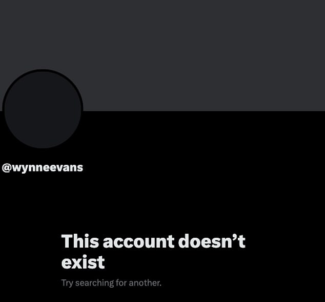 Wynne has apparently deleted his X account amid the backlash