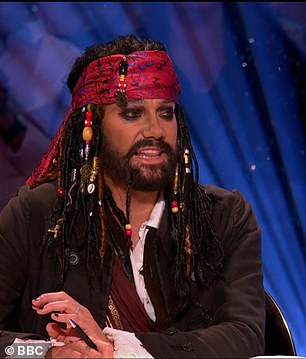 Craig Revel Horwood channeled Johnny Depp in Pirates of the Caribbean