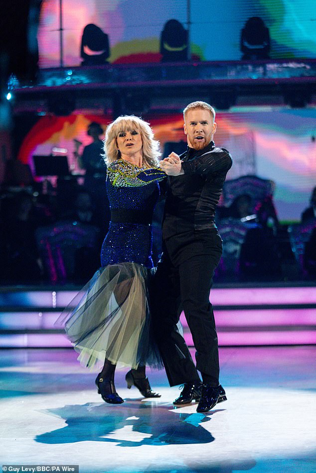 Toyah Willcox has defiantly said she will 'prove the doubters wrong' after beating Olympian Tom Dean in a tense dance on Strictly Come Dancing (pictured with professional partner Neil Jones last weekend)