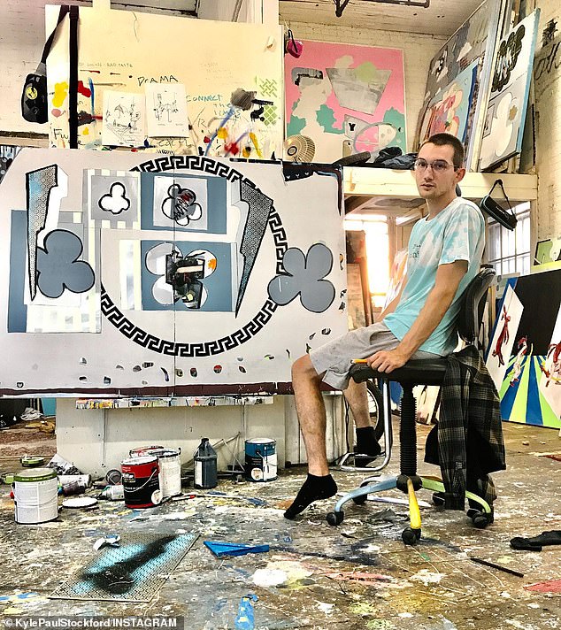 Struggling artist Kyle Stockford (pictured) has revealed how he turned a simple side hustle into an income of almost $10,000 a month