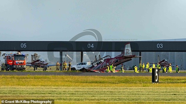 A student at RAAF East Sale base (pictured) in south-east Victoria escaped injury after crashing during a 'low-speed runway excursion'