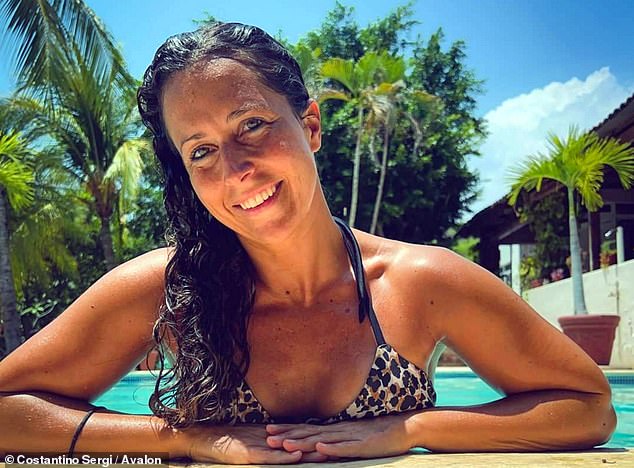 Giuliana Manfrini (pictured) is mourned after a freak swordfish accident killed her while she was surfing off the coast of the Indonesian island of Sumatra