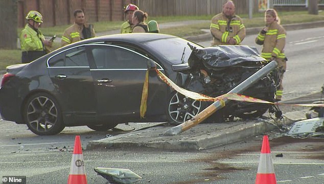 One man has died and police declared a critical incident on Tuesday after a crash in Sydney's west that led to the closure of a major highway (pictured)