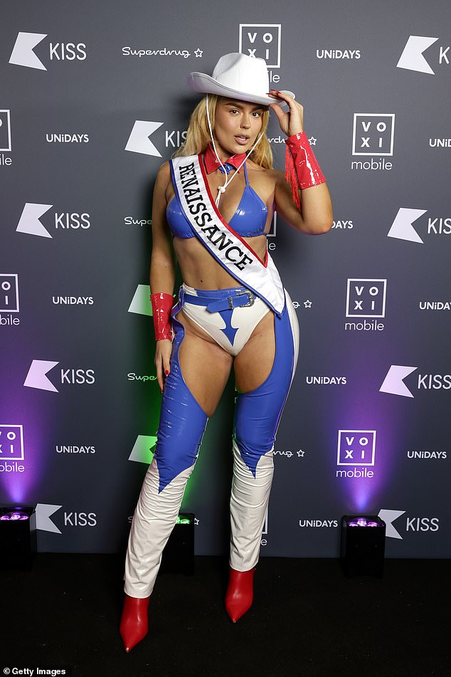 Tallia Storm pulled out all the stops as she led the arrivals at the Kiss Haunted House Party hosted at Here at Outernet in London on Tuesday