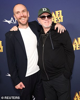 Charlie McDowell, 41, and dad Malcolm McDowell, 81, got cozy and joked while on the red carpet for The Summer Book