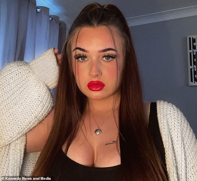 Courtney Ingham, 21, suffered from extreme bloating and constipation for eight months and could only empty her bowels once every three weeks