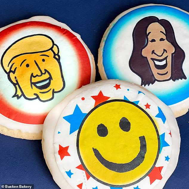 Some bakeries, like Busken Bakery in Cincinnati, are using Trump and Harris-themed cookie sales to predict the election