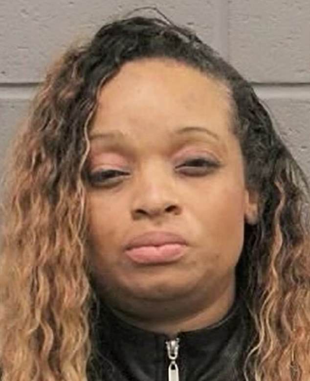 Spry, seen in her mugshot, had given birth just a month before the fatal collision in January 2022 and attempted to flee the scene and resist arrest after attacking Gutierrez.