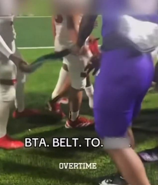 A video emerged online showing Willis Wildkat football players hitting opponents with a belt