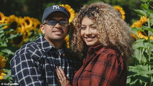 Ivanna Ramirez (right) and Raymond Romero (left) were all set to get married on October 4 at The Art Factory in Paterson, New Jersey