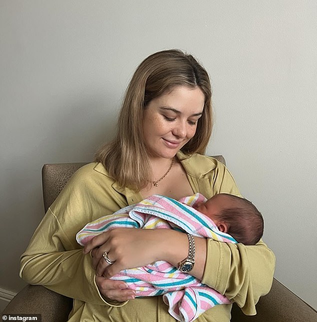 The Bachelor Sophie Tieman has welcomed her second child with husband Joe Bolster. Pictured