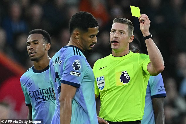 Data shows that Arsenal are among the teams treated most leniently by referees this season