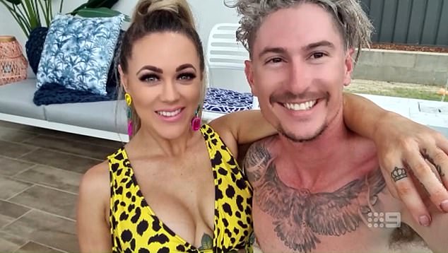 Kylie's real-life partner and film partner Brad looks barely recognizable in the throwback snap that aired on the show this week