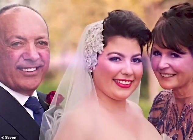 Jennifer with her parents Tony and Lynn on her wedding day prior to her tragic death from cancer in 2015