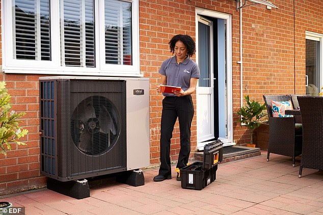 Package deal: Customers must have an Ideal Heating heat pump installed by EDF Heat Pumps