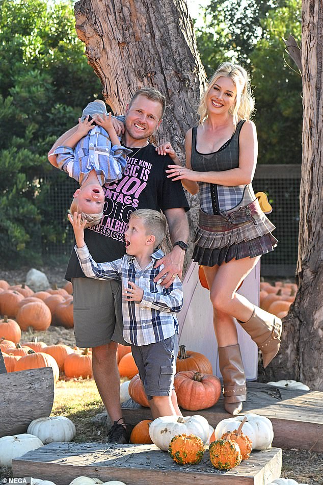 Spencer Pratt, 41, and wife Heidi Montag, 38, kept to their annual tradition of visiting the pumpkin patch with their children Gunner, seven, and Ryker, almost two, ahead of Halloween