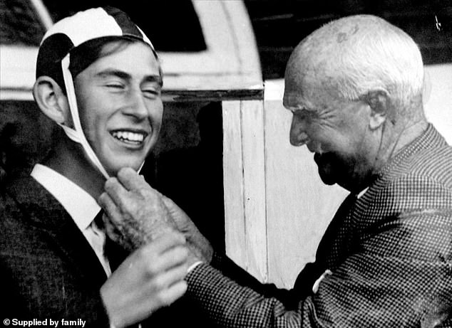 At Bondi Beach in 1966, Kerwin Maegraith tied a North Bondi lifeguard's surfing cap on Charles' head, risking royal protocol, but the schoolboy prince took it in good humour.