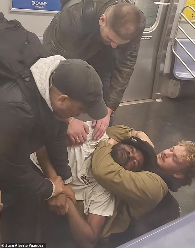 Penny put Neely in a chokehold on the subway floor while others assisted on May 1, 2023