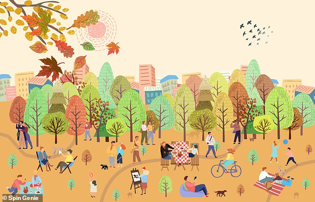 Can you discover the seven dogs hidden in this autumnal brainteaser?