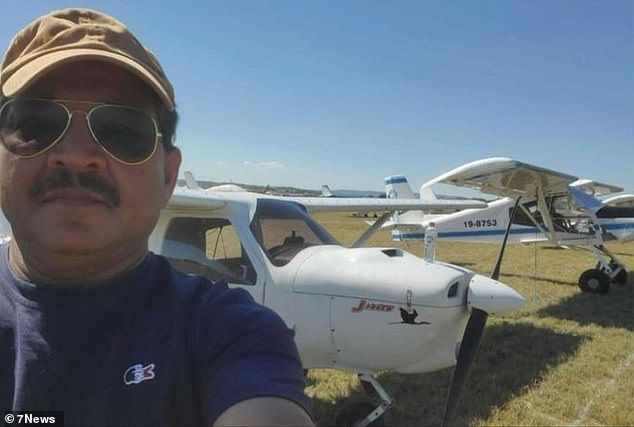 A second man, Khadervali Gagguturu, 60, (pictured), who was among three people killed in a horror plane crash in Sydney's south-west on Saturday, has been identified