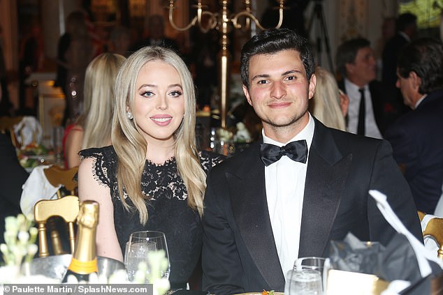 Tiffany Trump and Michael Boulos in February