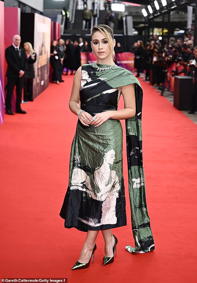 Maria Bakalova looked sensational as she hit the red carpet in London on Tuesday for a screening of her latest film at the BFI London Film Festival