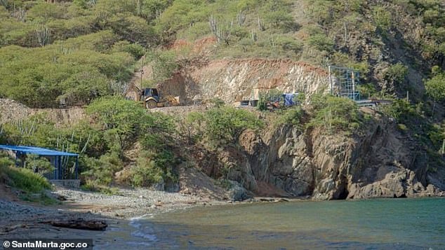 Tobias Fischer, 35, died while hiking alone in the mountains in the Taganga district, northern Colombia, near his residence in the port city of Santa Maria on October 19 (photo: Dumbira forest in Taganga mountain range where Mr Fischer fell)